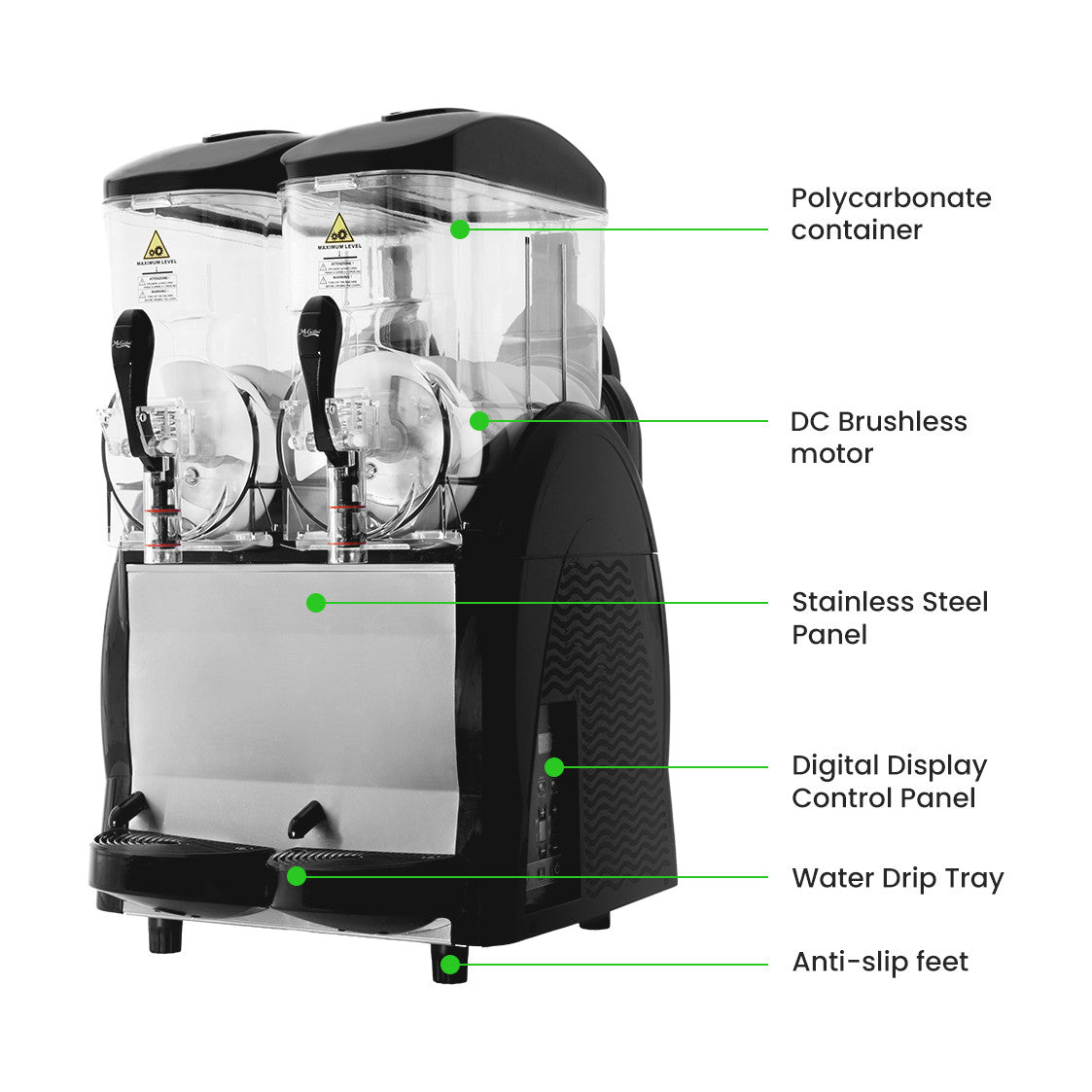 Benchstar Double 12 Litre Granita & Slushy Machine - FABIGANI-2S