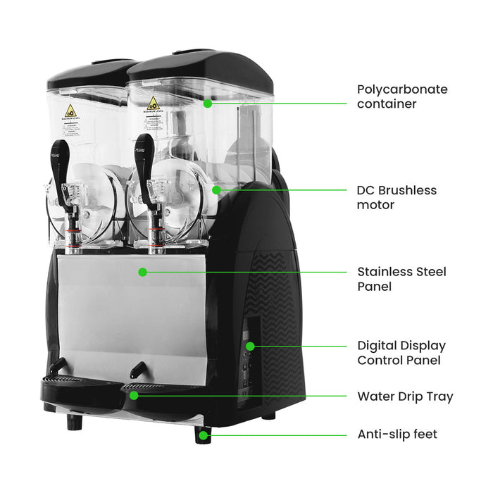 Benchstar Double 12 Litre Granita & Slushy Machine - FABIGANI-2S