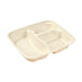 PakMax Sugarcane Small 3-Compartment Food Container - FC-31-S