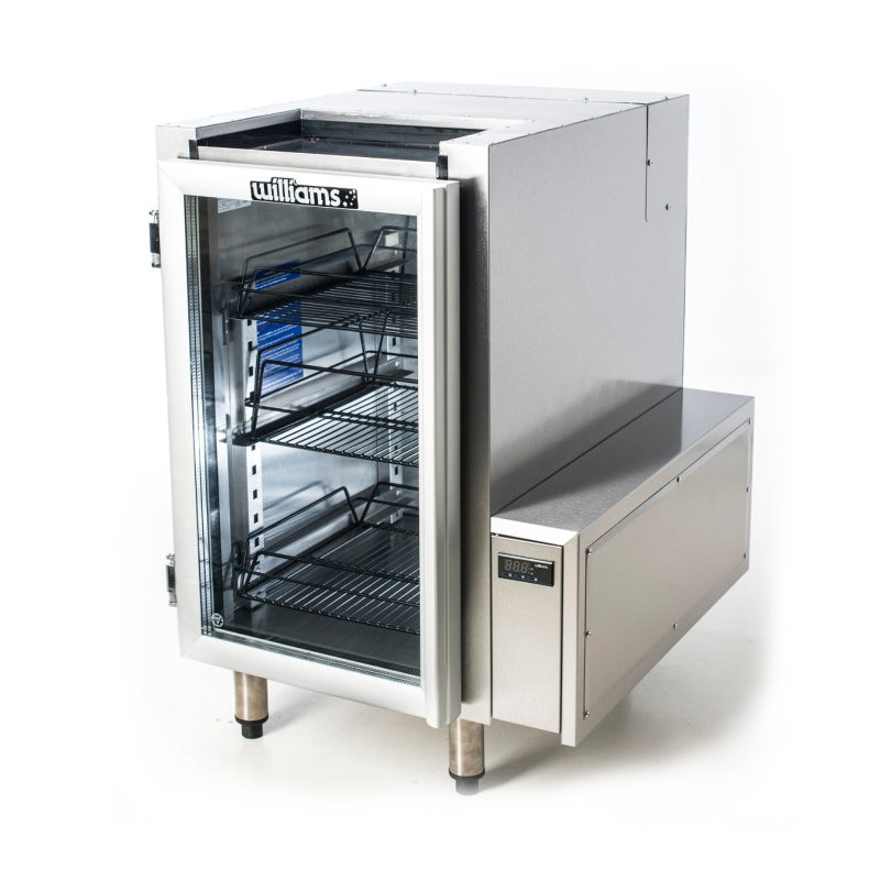 Williams Glass Chiller - One Door Remote Glass Chiller Slimline with two shelves and right hand services - FGC1-R