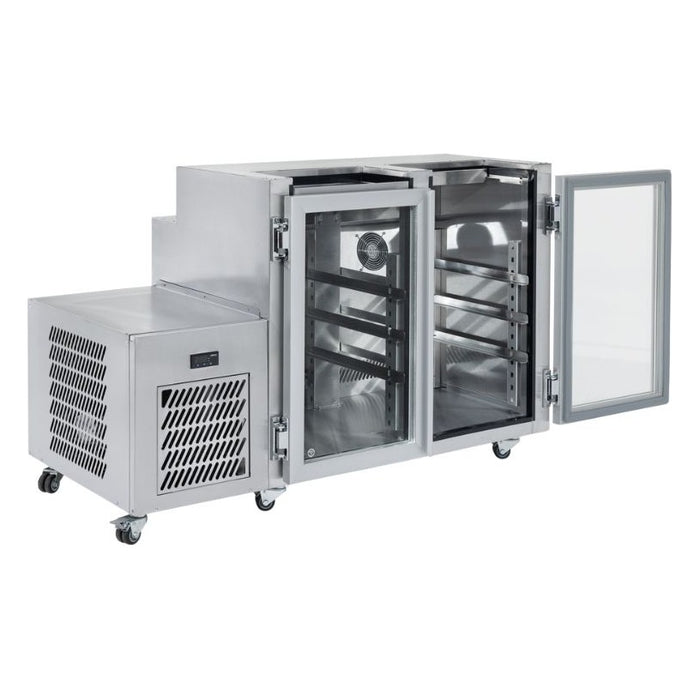 Williams Glass Chiller - Two Door Self Contained Glass Chiller Slimline with two shelves and right hand services - FGC2U-R