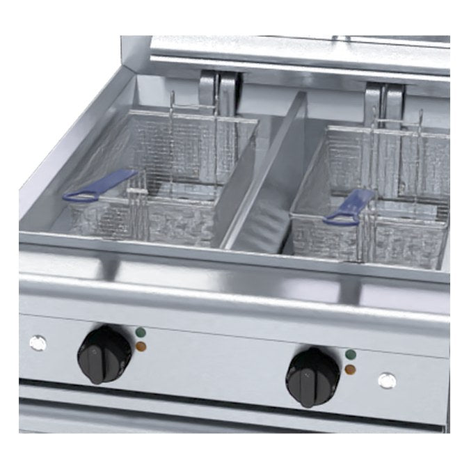 Waldorf 800 Series 600mm Twin Pan Electric Fryer - FN8235E