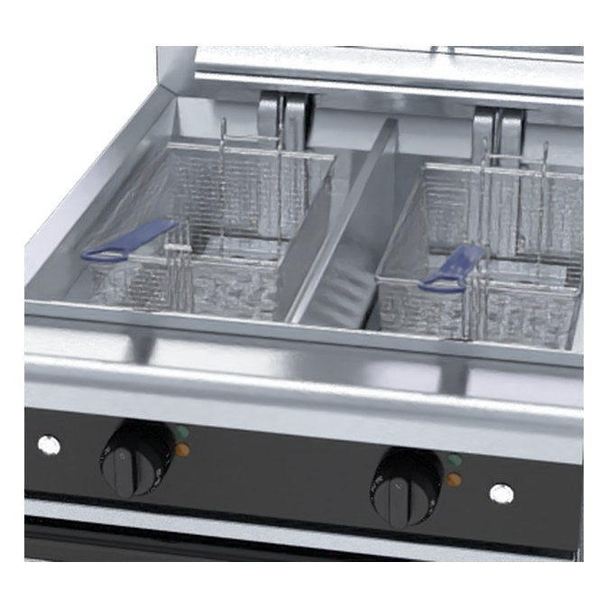 Waldorf Bold 600mm Twin Pan Electric Fryer - FNB8235E