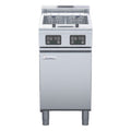 Waldorf 800 Series 450mm Twin Pan Electric Fryer Low Back Version - Electronic Controls - FNL8224EE