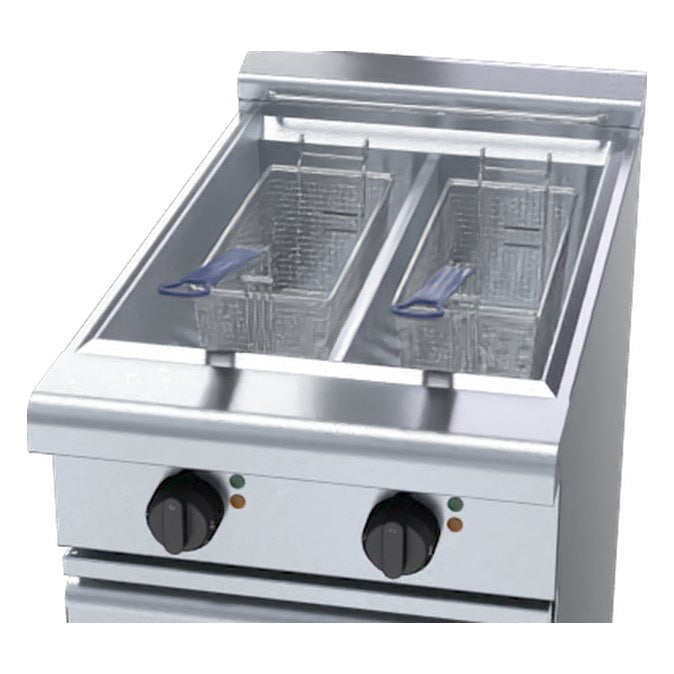 Waldorf 800 Series 450mm Twin Pan Electric Fryer Low Back Version - FNL8224E