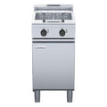 Waldorf 800 Series 450mm Twin Pan Electric Fryer Low Back Version - Mechanical Controls - FNL8224E