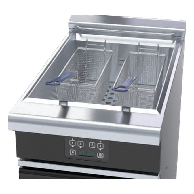 Waldorf Bold 450mm Single Pan Electric Fryer Low Back Version - FNLB8127EE