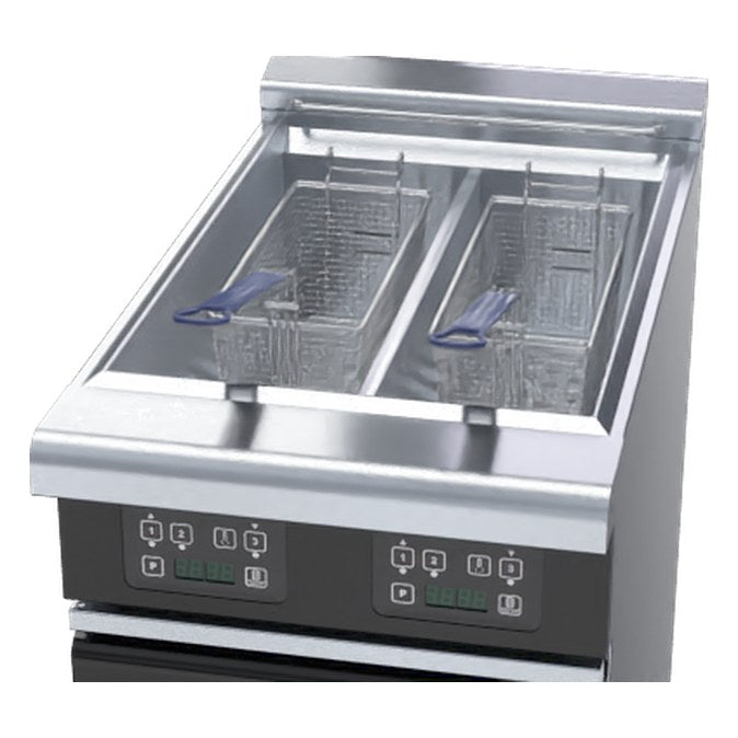 Waldorf Bold 450mm Twin Pan Electric Fryer Low Back Version - FNLB8224EE