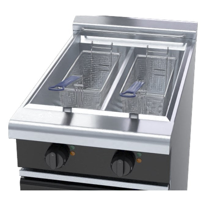 Waldorf Bold 450mm Twin Pan Electric Fryer Low Back Version - FNLB8224E