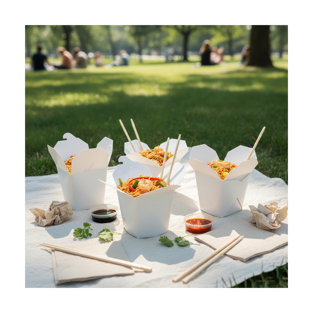 PakMax White 16oz Food Pails - FP-16W