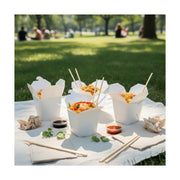 PakMax White 16oz Food Pails - FP-16W