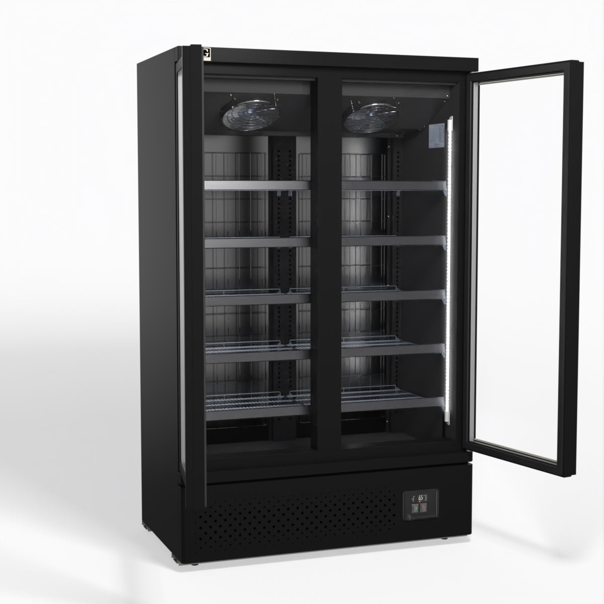 AG Supermarket Two Doors Upright Display Freezer 1000L - FSB1000