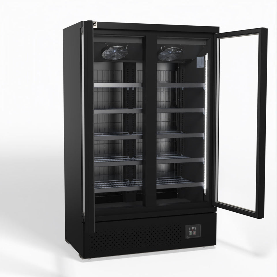 AG Supermarket Two Doors Upright Display Freezer 1000L - FSB1000