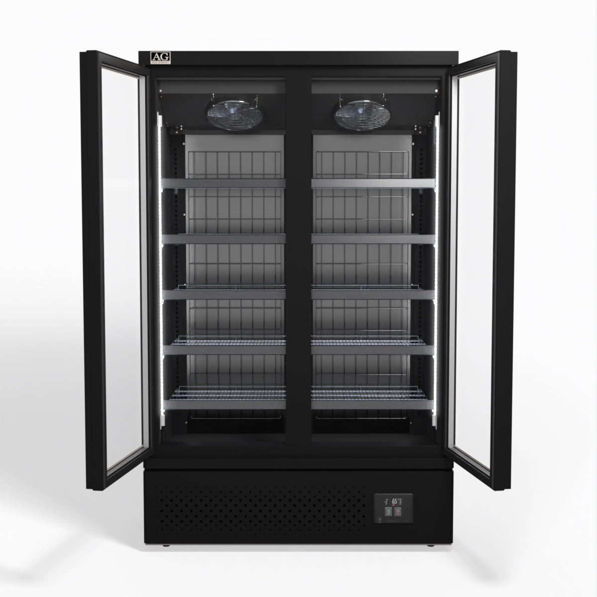 AG Supermarket Two Doors Upright Display Freezer 1000L - FSB1000