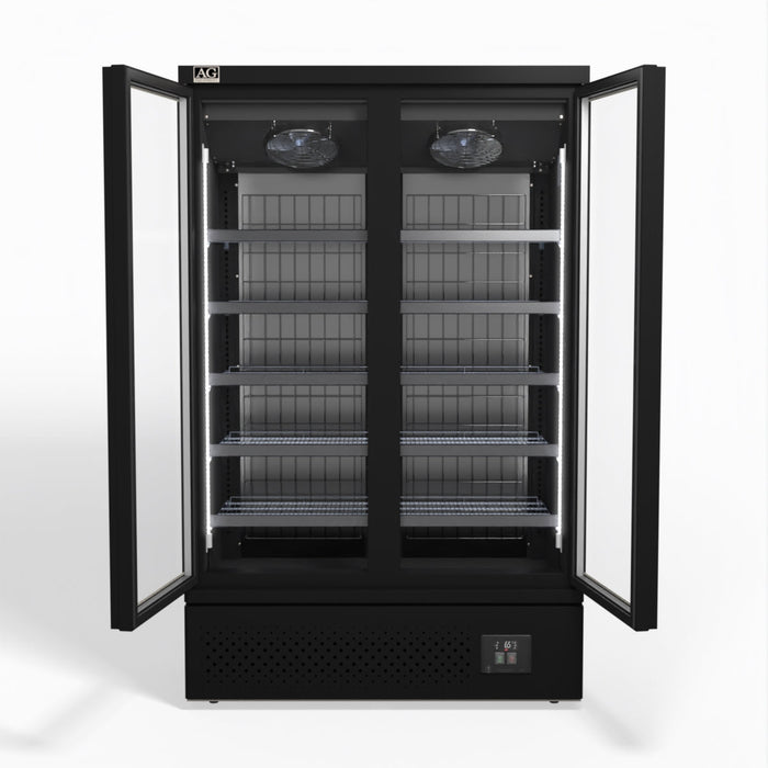 AG Supermarket Two Doors Upright Display Freezer 1000L - FSB1000