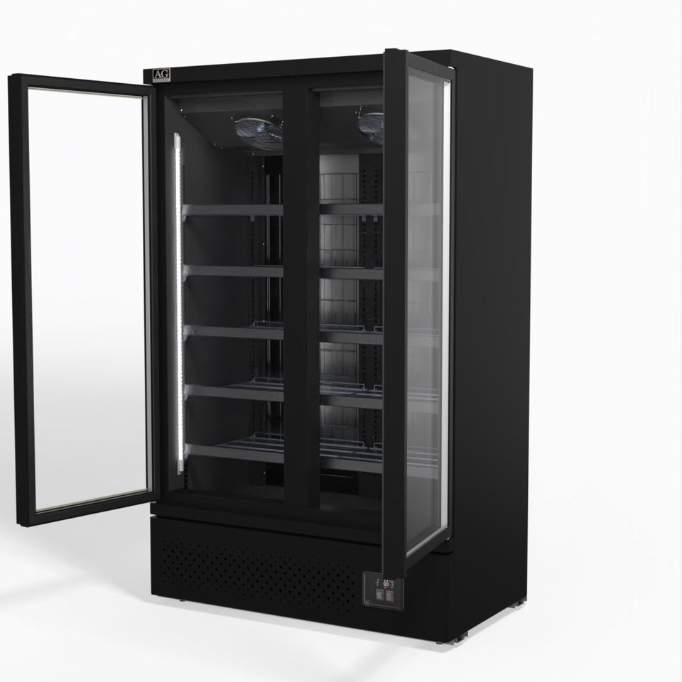 AG Supermarket Two Doors Upright Display Freezer 1000L - FSB1000