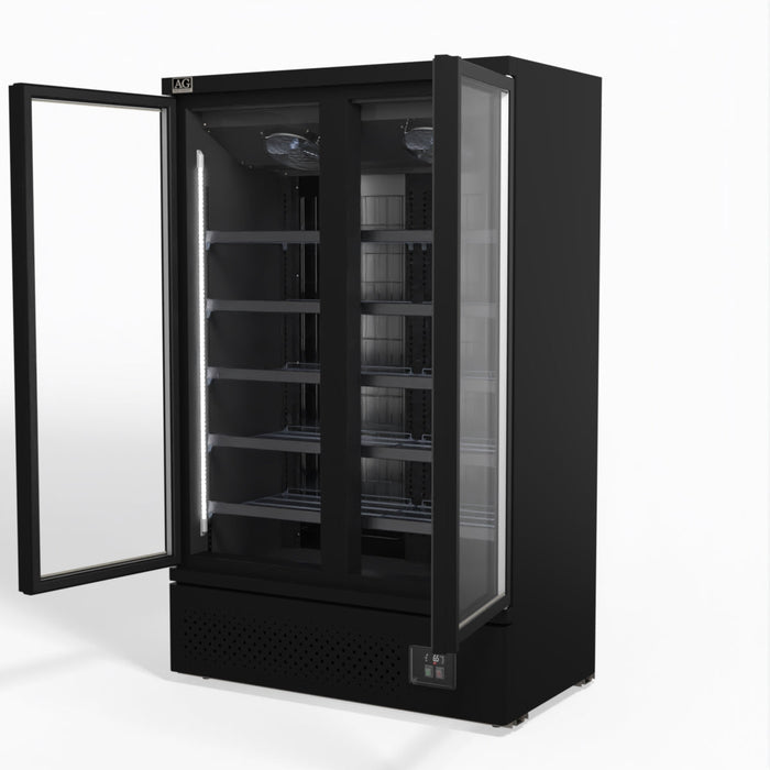 AG Supermarket Two Doors Upright Display Freezer 1000L - FSB1000