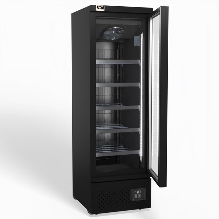AG Supermarket Single Glass Door Upright Display Freezer 450L - FSB450