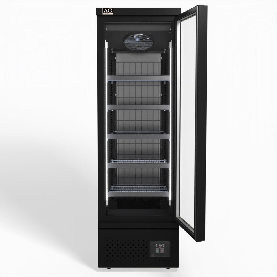 AG Supermarket Single Glass Door Upright Display Freezer 450L - FSB450