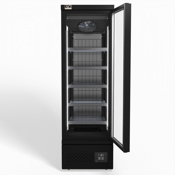 AG Supermarket Single Glass Door Upright Display Freezer 450L - FSB450
