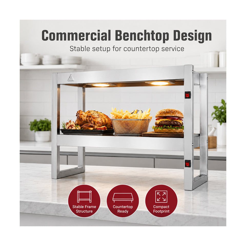 Benchstar Commercial Food Warmer with 4 Lamps – FW4L-092