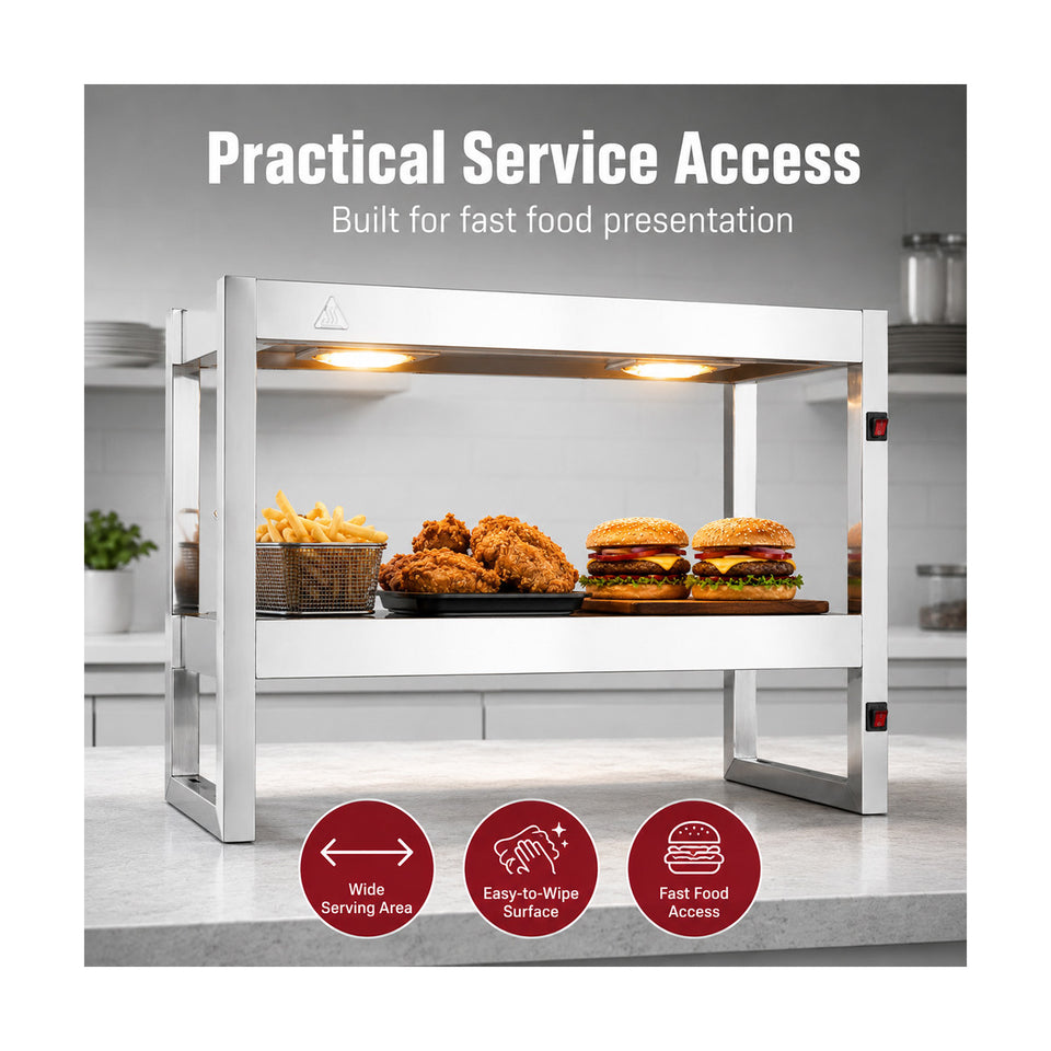 Benchstar Commercial Food Warmer with 4 Lamps – FW4L-092