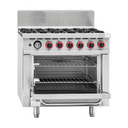 Gasmax 6 Burner with Oven Flame Failure LPG - GBS6TSLPG