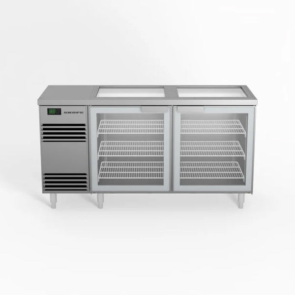SKOPE Glass Chiller 2 Door - GC.2.GSW - Stainless Steel