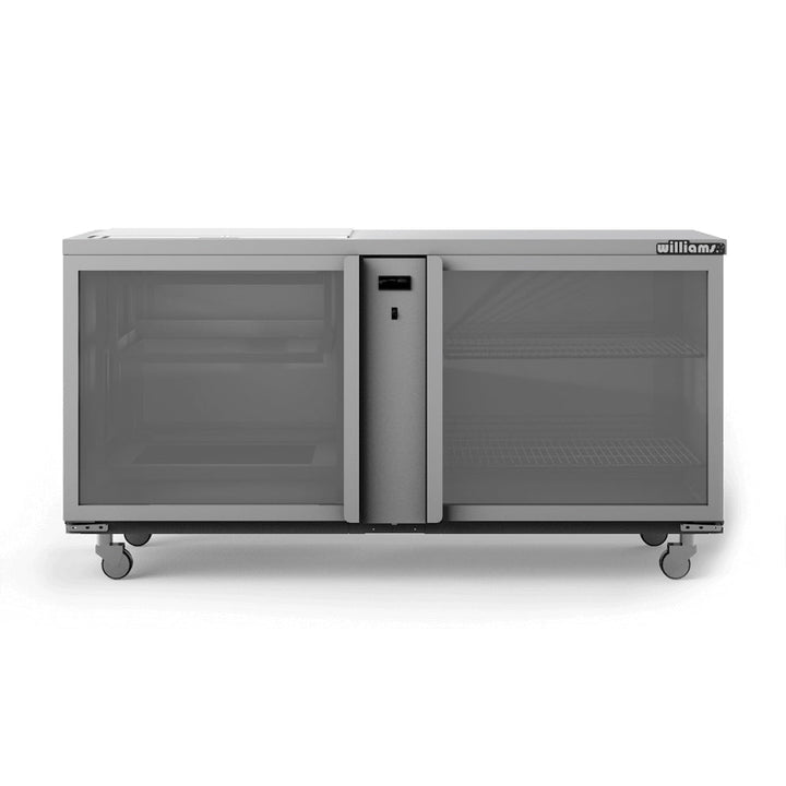Williams Glass Chiller - Two Door Remote Glass Chiller With Two Shelves - 500 x 500 baskets - GC25RGD