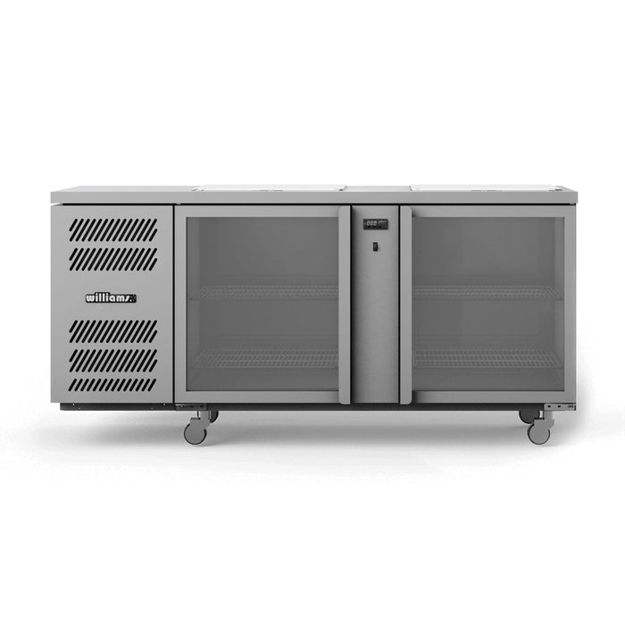 Williams Glass Chiller - Two Door Glass Chiller With Two Shelves - 500 x 500 baskets - GC25UGD