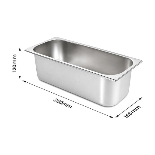 FED Gelato-5L Stainless Steel Pan - GELATO-5L