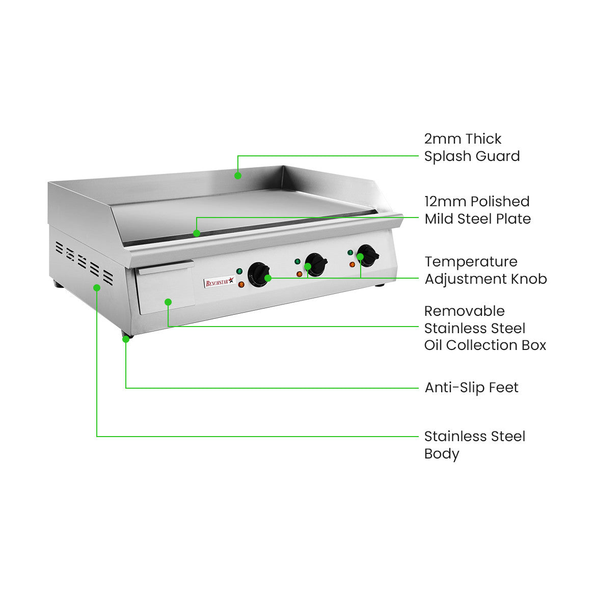 Benchstar Max Electric Griddle - GH-760E