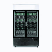 Bromic Upright Display Fridge - 1082L - 2 Door - Flat Glass - Lightbox - GM1100LB-NR