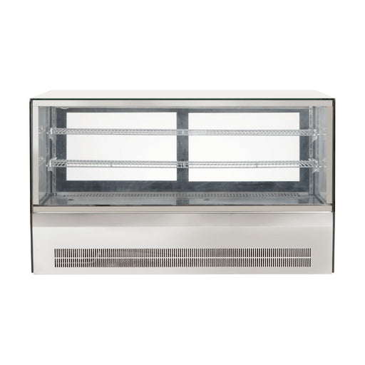 Bonvue Counter Top Square 2 Shelves Glass Cold Food Display 1200mm - GN-1200RT