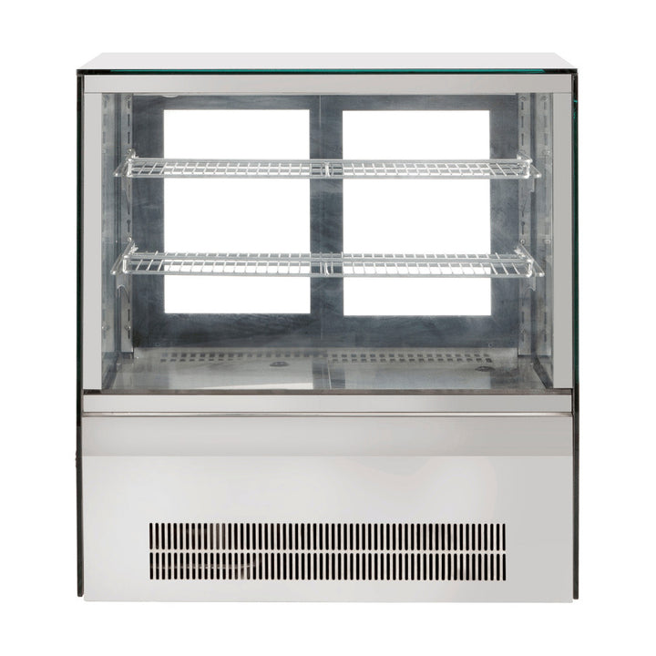 Bonvue Counter Top Square 2 Shelves Glass Cold Food Display 660mm - GN-660RT