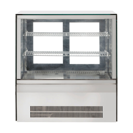 Bonvue Counter Top Square 2 Shelves Glass Cold Food Display 660mm - GN-660RT