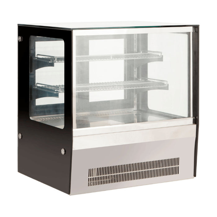 Bonvue Counter Top Square 2 Shelves Glass Cold Food Display 660mm - GN-660RT