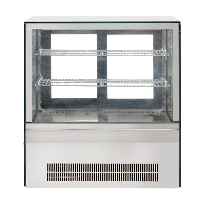 Bonvue Counter Top Square 2 Shelves Glass Cold Food Display 660mm - GN-660RT