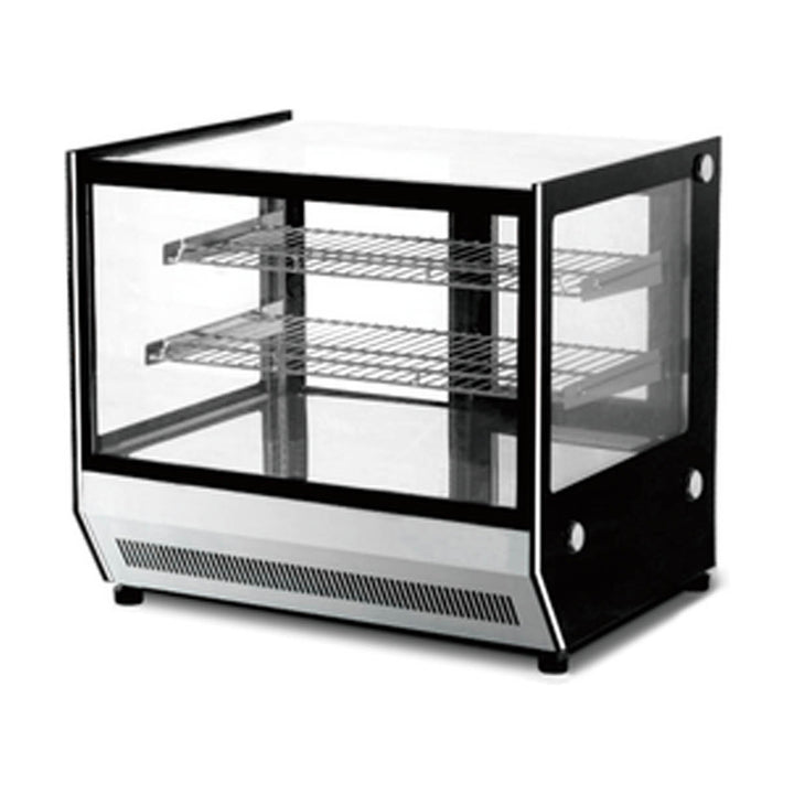 Bonvue Counter Top Square 2 Shelves Glass Hot Food Display 900mm - GN-900HRT
