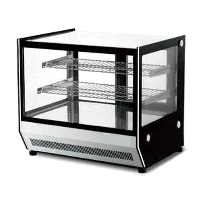 Bonvue Counter Top Square 2 Shelves Glass Hot Food Display 900mm - GN-900HRT