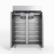 AG Upright Double Stainless Steel Door Freezer 1000L - GNX1000BT