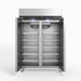 AG Upright Double Stainless Steel Door Freezer 1000L - GNX1000BT