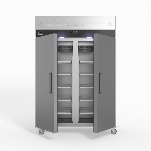 AG Upright Double Stainless Steel Door Fridge 1000L - GNX1000TN