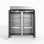 AG Upright Double Stainless Steel Door Freezer 1300L - GNX1400BT