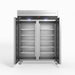 AG Upright Double Stainless Steel Door Freezer 1300L - GNX1400BT
