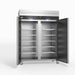 AG Upright Double Stainless Steel Door Freezer 1300L - GNX1400BT