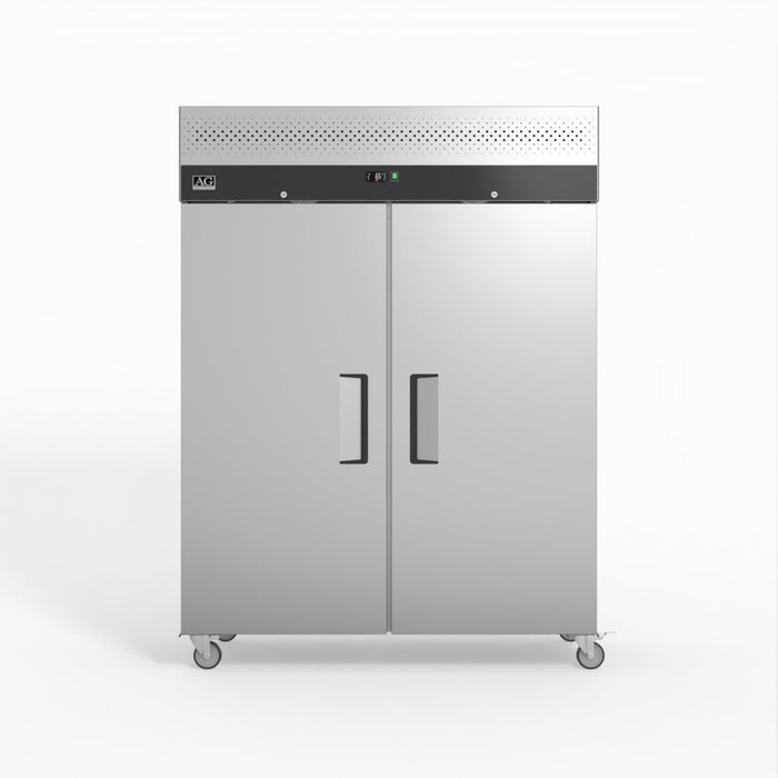 AG Upright Double Stainless Steel Door Fridge 1300L - GNX1400TN