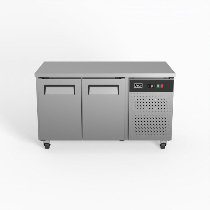 AG Commercial Two Door Worktop / Under Bench Freezer 700mm Depth 282L - GNX2100BT