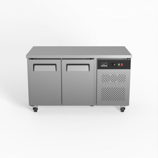 AG Commercial Two Door Worktop / Under Bench Freezer 700mm Depth 282L - GNX2100BT