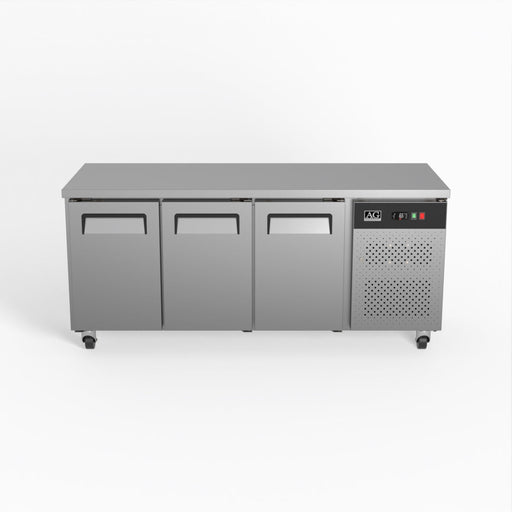 AG Commercial Three Door Worktop / Under Bench Freezer 700mm Depth 417L - GNX3100BT